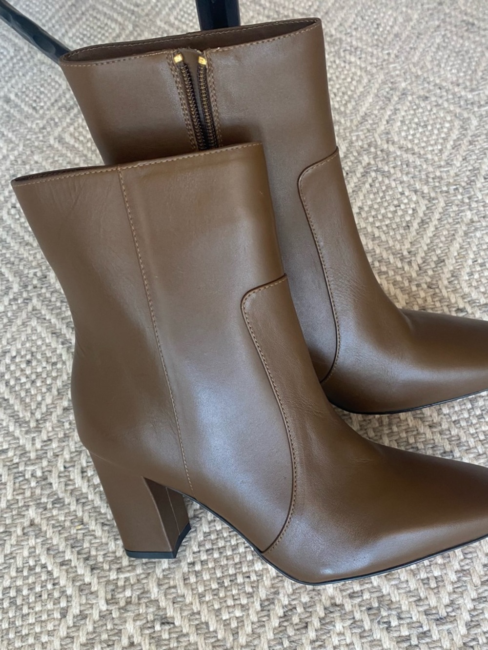 J.Crew Brown Leather Ankle Boots